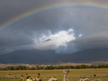 Regnbåge över Sierra de Gredos